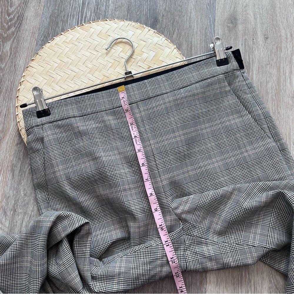 Babaton ivy trousers plaid‎ straight leg women’s size 8 - Picture 4 of 9